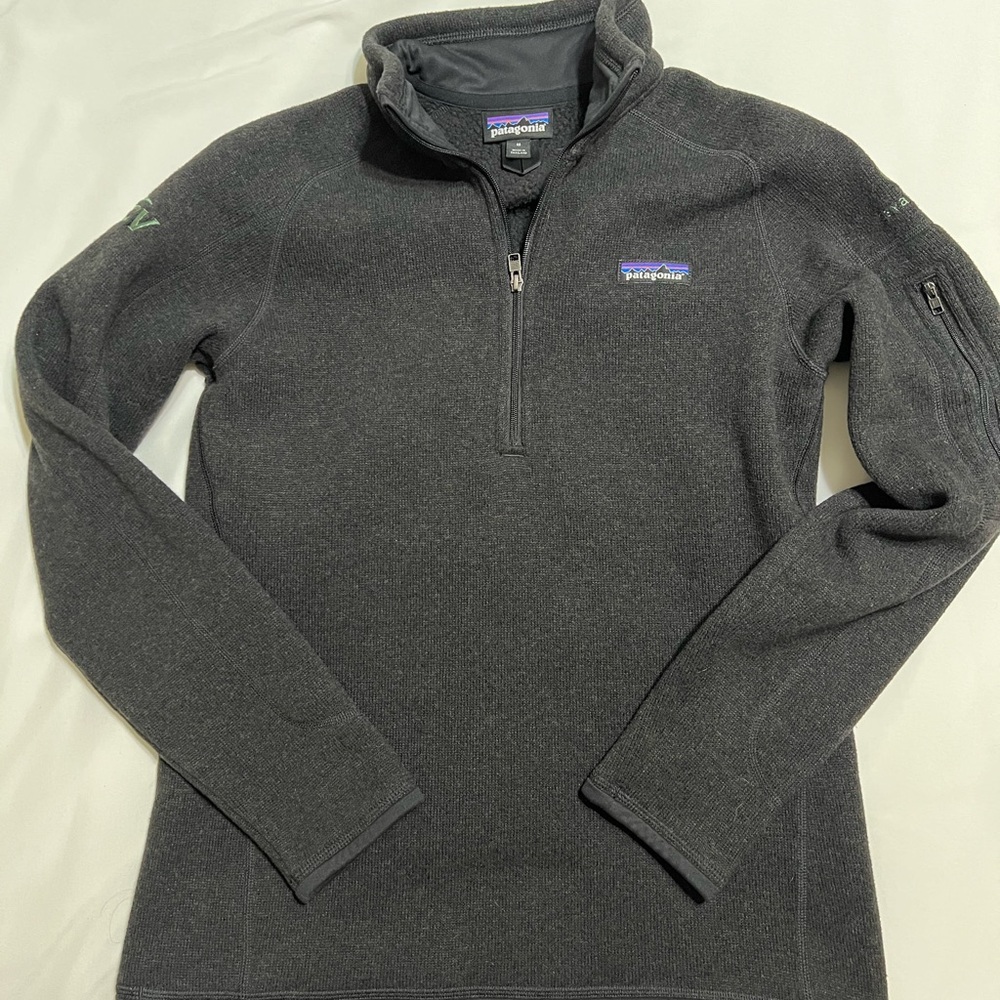 Patagonia Charcoal Quarter-Zip Fleece